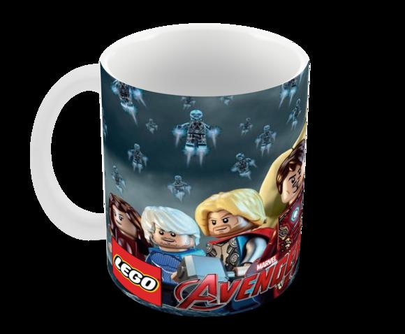 Caneca Polímero Lego Vingadores Personalizada