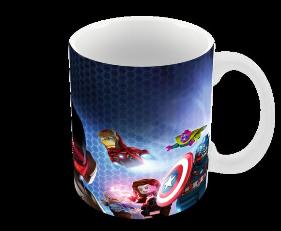 Caneca Polímero Lego Vingadores Personalizada