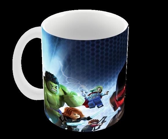 Caneca Polímero Lego Vingadores Personalizada