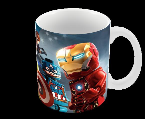 Caneca Polímero Lego Vingadores Personalizada