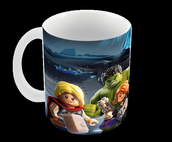 Caneca Polímero Lego Vingadores Personalizada