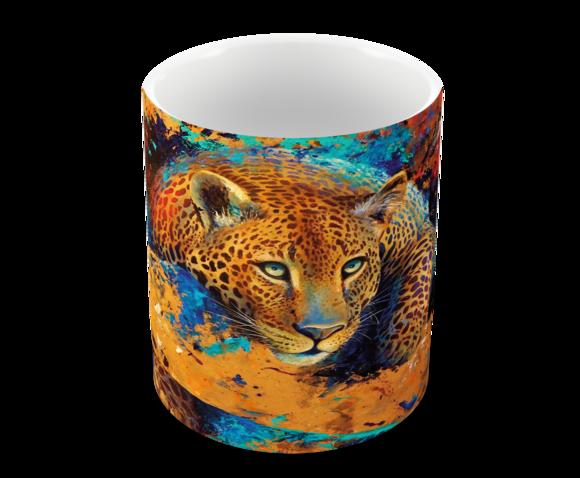 Caneca Polímero Leopardo Personalizada