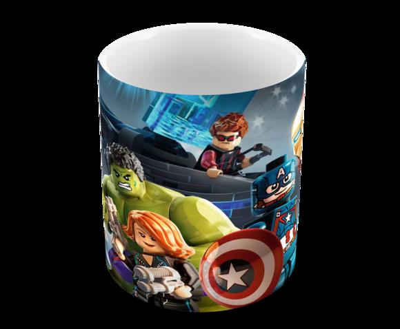 Caneca Polímero Lego Vingadores Personalizada