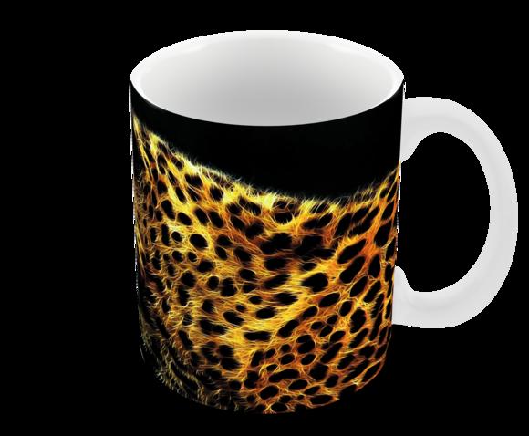 Caneca Polímero Leopardo Personalizada