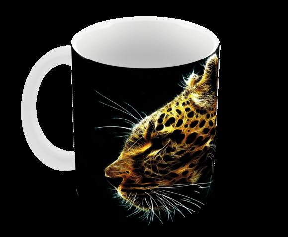 Caneca Polímero Leopardo Personalizada