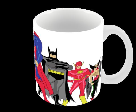 Caneca Polímero Liga da Justiça Personalizada