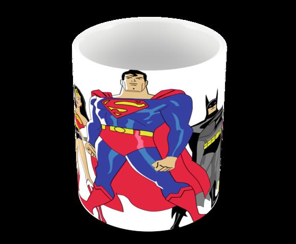 Caneca Polímero Liga da Justiça Personalizada