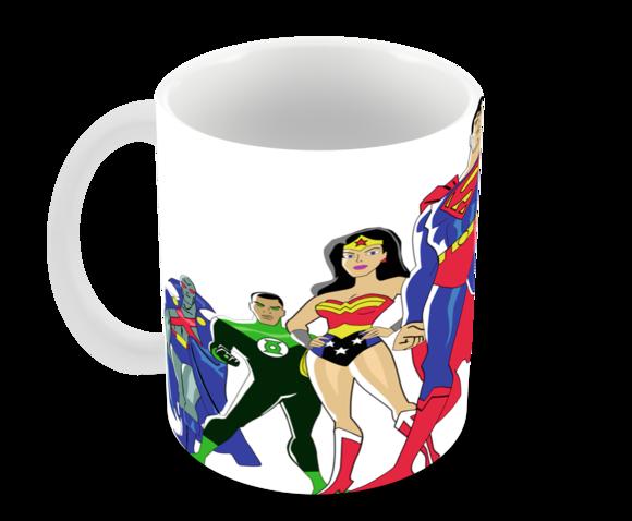 Caneca Polímero Liga da Justiça Personalizada