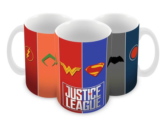 Caneca Polímero Liga da Justiça Personalizada