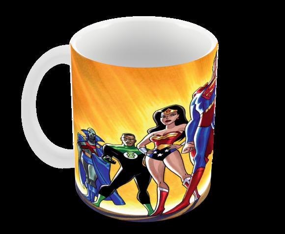 Caneca Polímero Liga da Justiça Personalizada