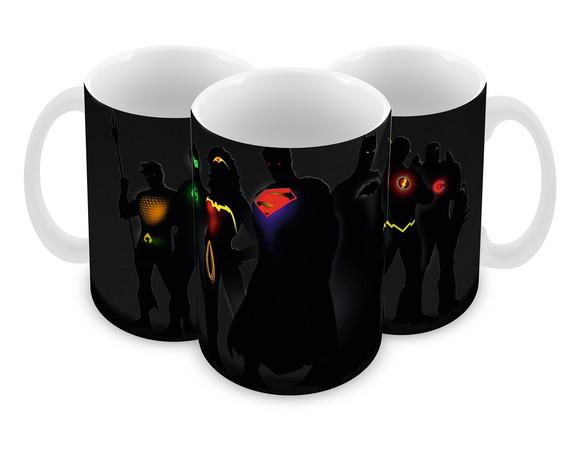 Caneca Polímero Liga da Justiça Personalizada