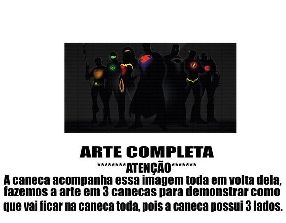 Caneca Polímero Liga da Justiça Personalizada