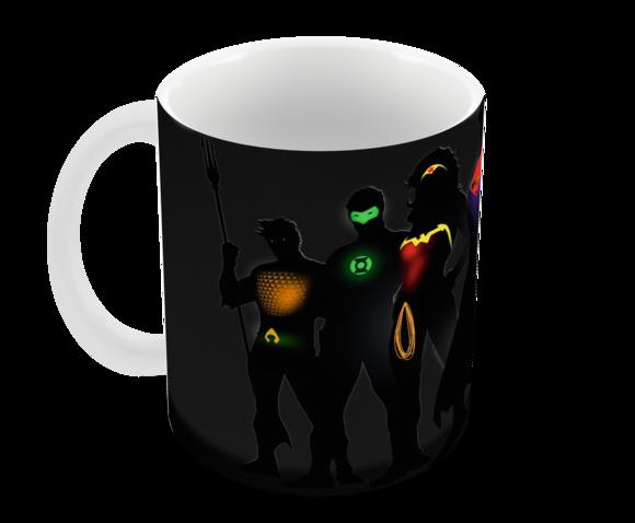 Caneca Polímero Liga da Justiça Personalizada