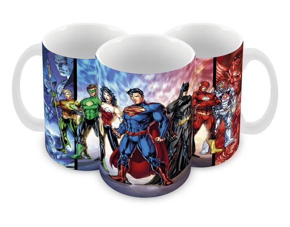 Caneca Polímero Liga da Justiça Personalizada
