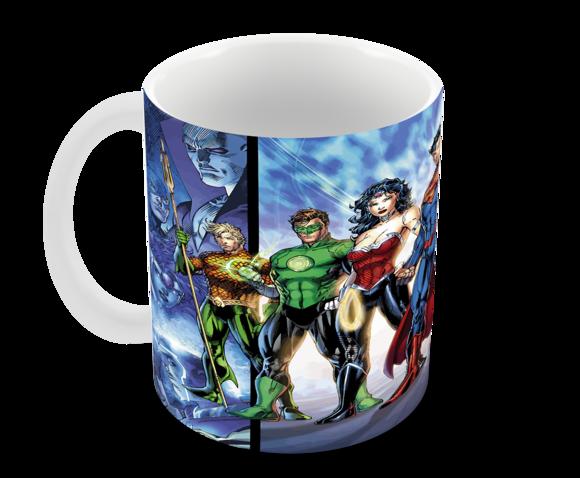 Caneca Polímero Liga da Justiça Personalizada