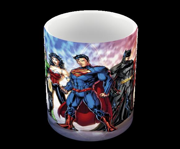 Caneca Polímero Liga da Justiça Personalizada