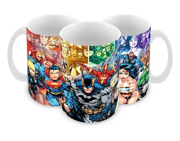 Caneca Polímero Liga da Justiça Personalizada