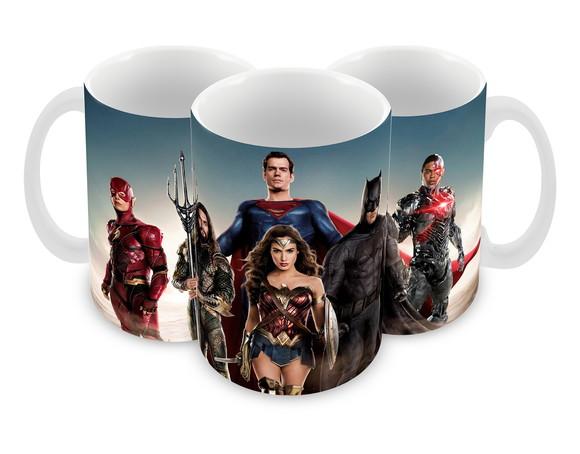 Caneca Polímero Liga da Justiça Personalizada