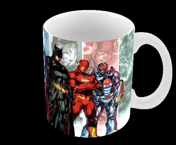 Caneca Polímero Liga da Justiça Personalizada