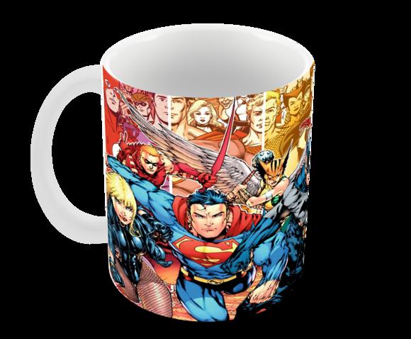 Caneca Polímero Liga da Justiça Personalizada