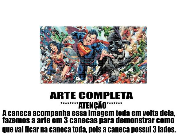 Caneca Polímero Liga da Justiça Personalizada