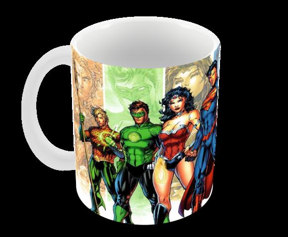 Caneca Polímero Liga da Justiça Personalizada