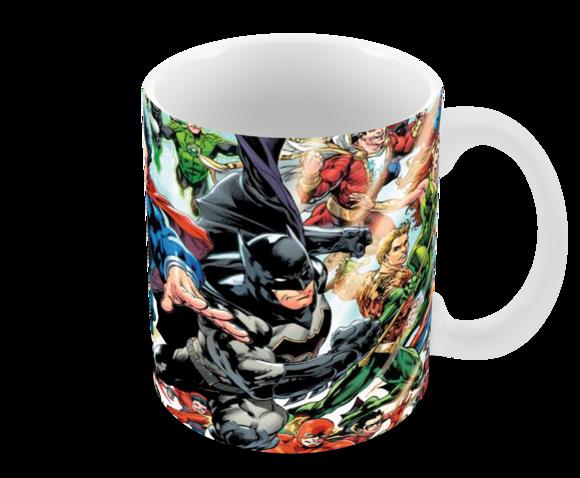 Caneca Polímero Liga da Justiça Personalizada