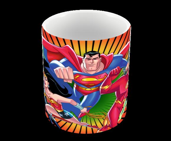 Caneca Polímero Liga da Justiça Personalizada