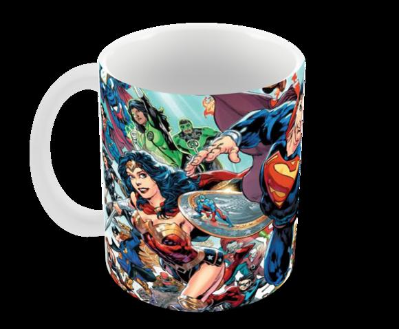 Caneca Polímero Liga da Justiça Personalizada