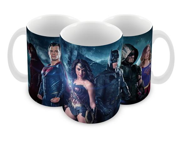 Caneca Polímero Liga da Justiça Personalizada