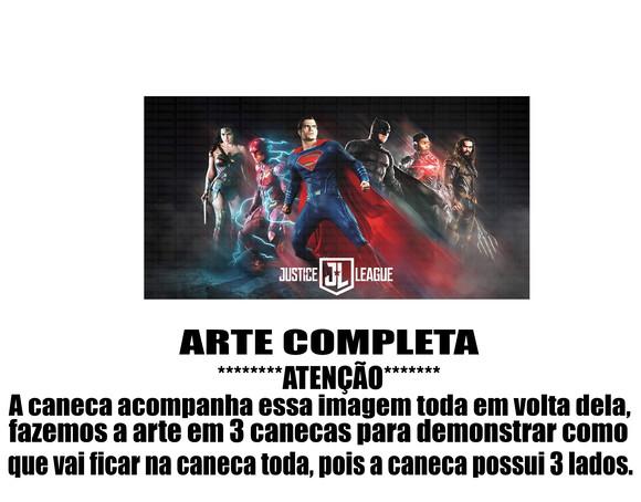 Caneca Polímero Liga da Justiça Personalizada