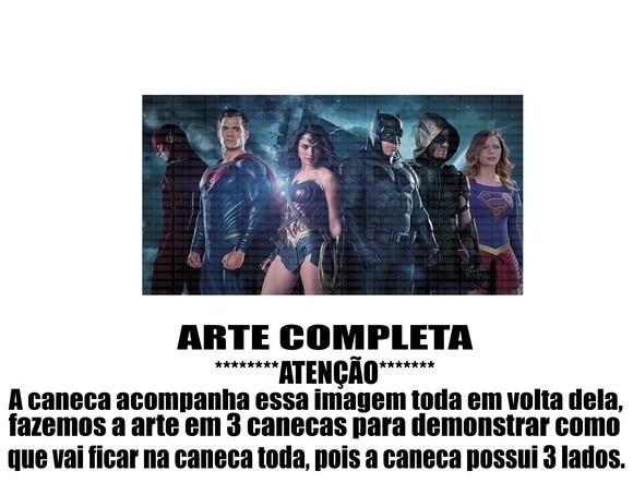 Caneca Polímero Liga da Justiça Personalizada