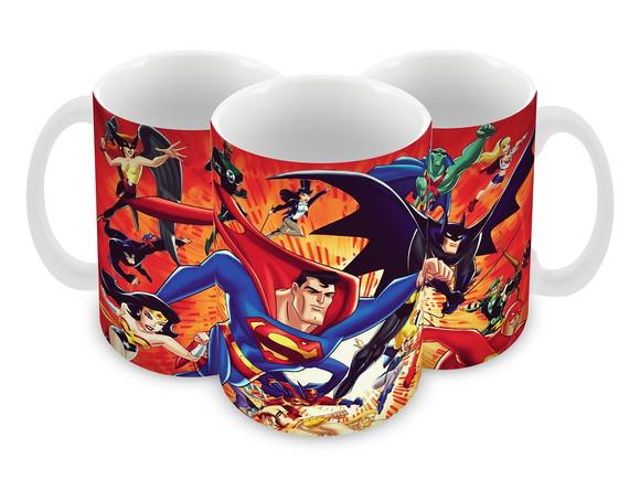Caneca Polímero Liga da Justiça Personalizada