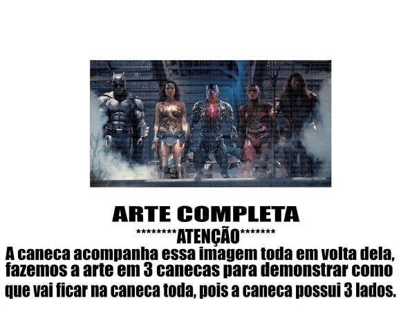 Caneca Polímero Liga da Justiça Personalizada