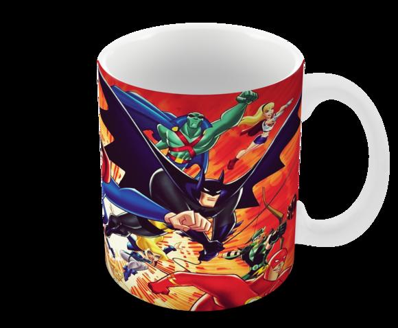 Caneca Polímero Liga da Justiça Personalizada