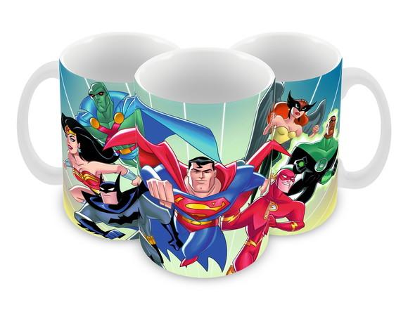 Caneca Polímero Liga da Justiça Personalizada