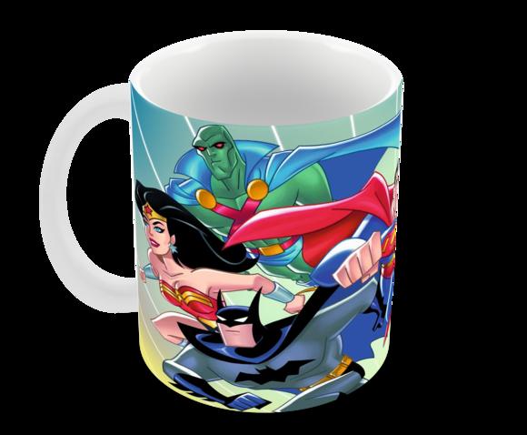 Caneca Polímero Liga da Justiça Personalizada