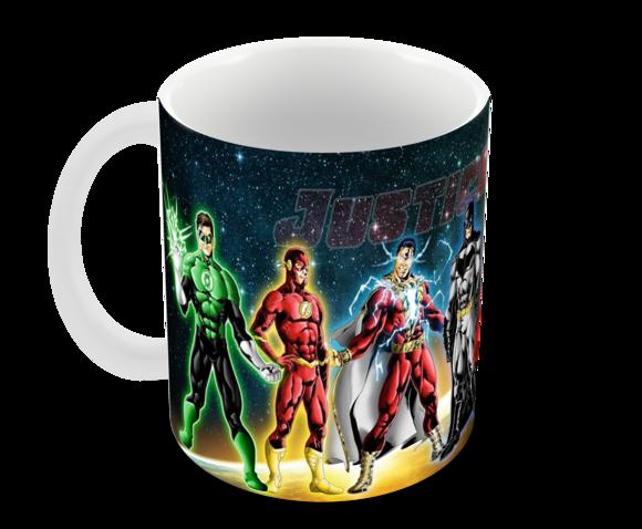 Caneca Polímero Liga da Justiça Personalizada
