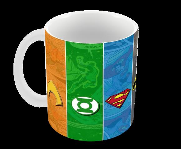 Caneca Polímero Liga da Justiça Personalizada