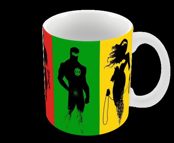 Caneca Polímero Liga da Justiça Personalizada