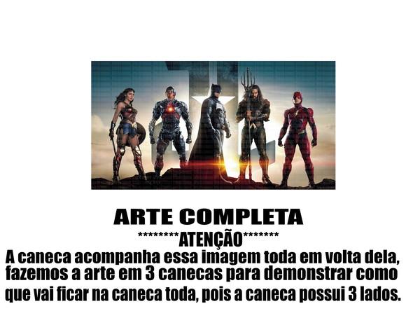 Caneca Polímero Liga da Justiça Personalizada