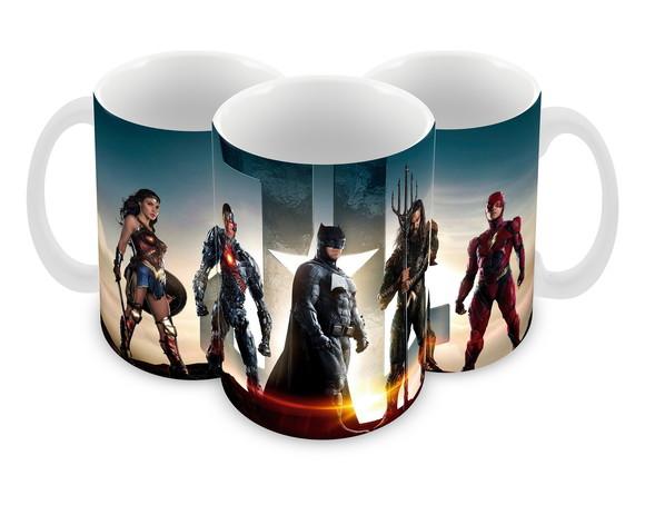 Caneca Polímero Liga da Justiça Personalizada