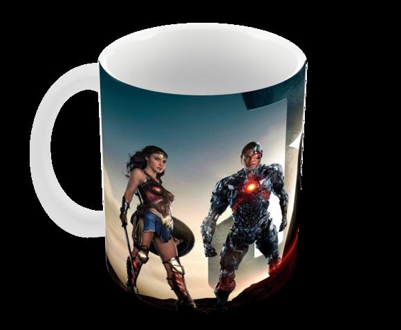 Caneca Polímero Liga da Justiça Personalizada