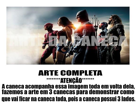 Caneca Polímero Liga da Justiça Personalizada