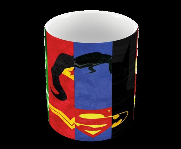 Caneca Polímero Liga da Justiça Personalizada