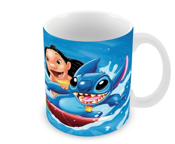 Caneca Polímero Lilo e Stitch Nome e Idade Personalizada
