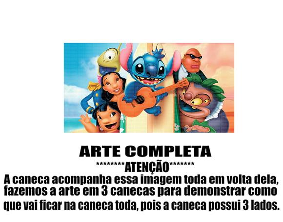 Caneca Polímero Lilo e Stitch Personalizada
