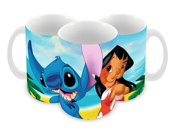 Caneca Polímero Lilo e Stitch Personalizada