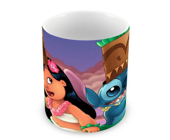 Caneca Polímero Lilo e Stitch Personalizada