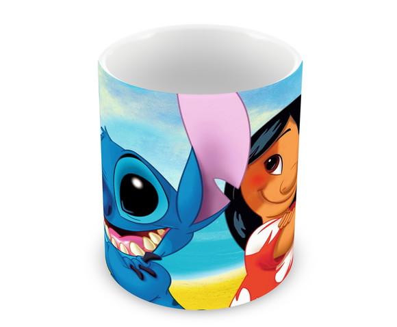 Caneca Polímero Lilo e Stitch Personalizada